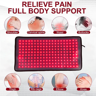 660nm 850nm thiết bị cấp y tế mặt chống lão hóa collagen led bảng điều trị da hồng ngoại ánh sáng đỏ miếng đệm toàn thân