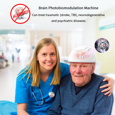 PDT Photobiomodulation Brain Mũ bảo hiểm 810nm Thiết bị não trị liệu