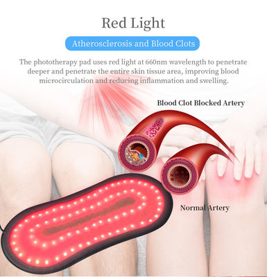 110V Liệu pháp ánh sáng đỏ hồng ngoại gần quấn FDA để giảm đau lưng